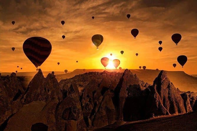 Private hot-air balloon