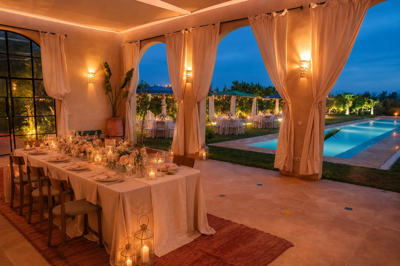 Private dinner in the Agafay desert
